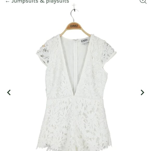 Sabo White Lace Playsuit - Picture 2 of 2